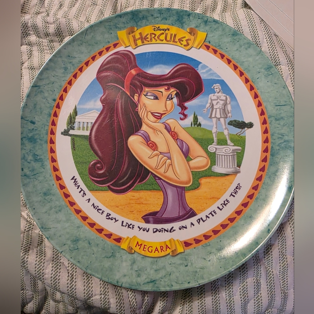1997 Disney Hercules Megara Decorative Plate